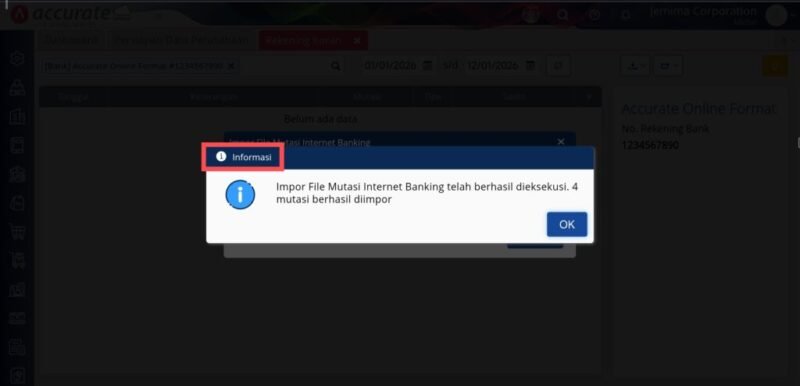 informasi hasil impor
