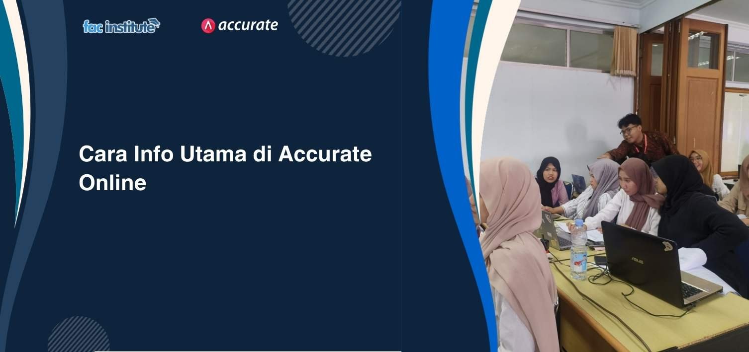 Info Utama di Accurate Online