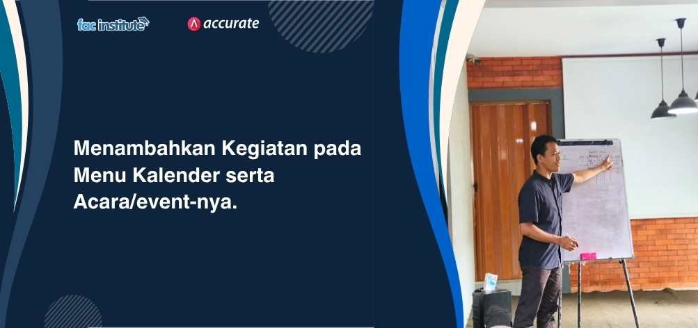Menambahkan kegiatan pada menu kalender