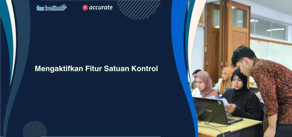 mengaktifkan fitur satuan kontrol