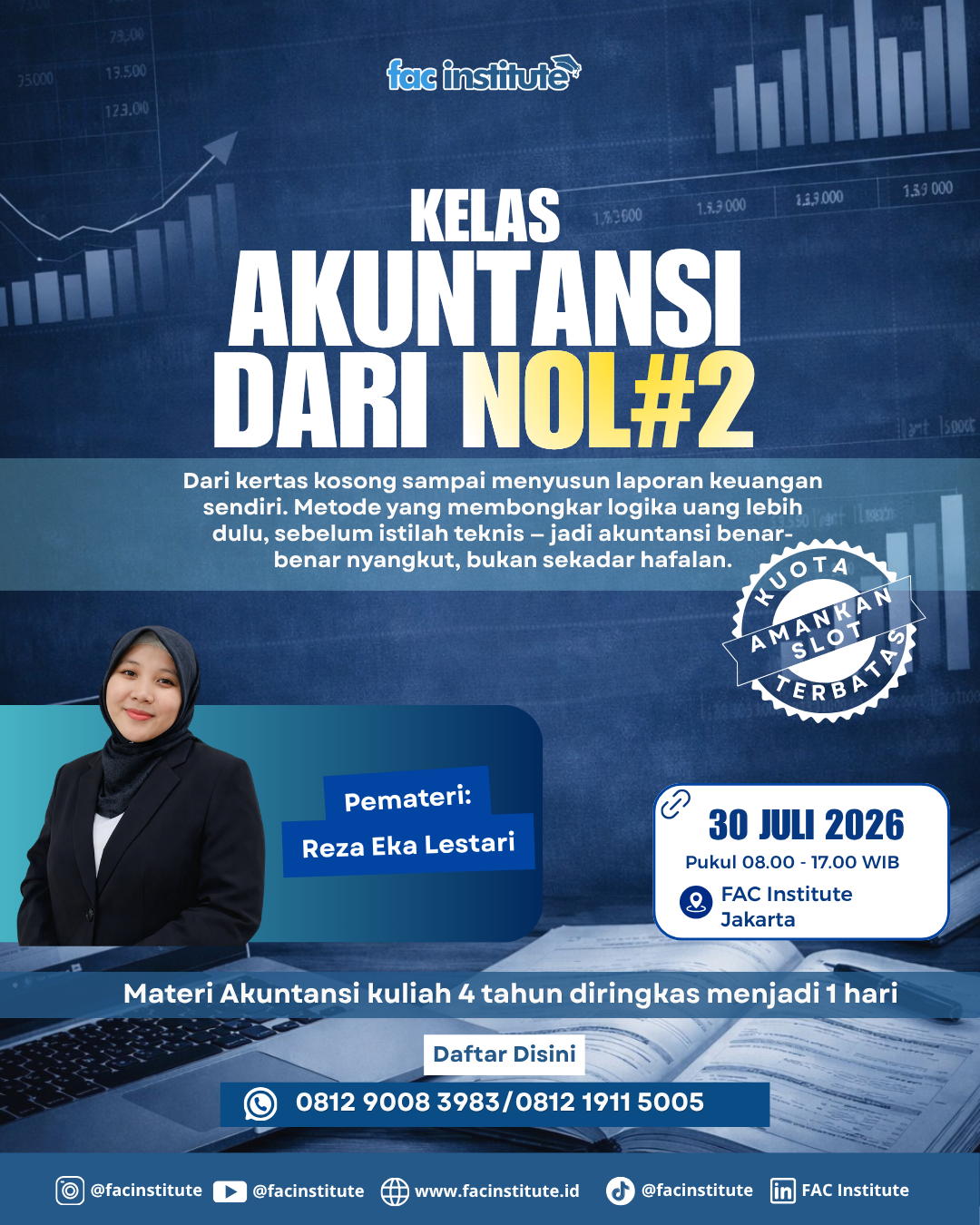 Suasana workshop Kelas Akuntansi Dasar di FAC Institute