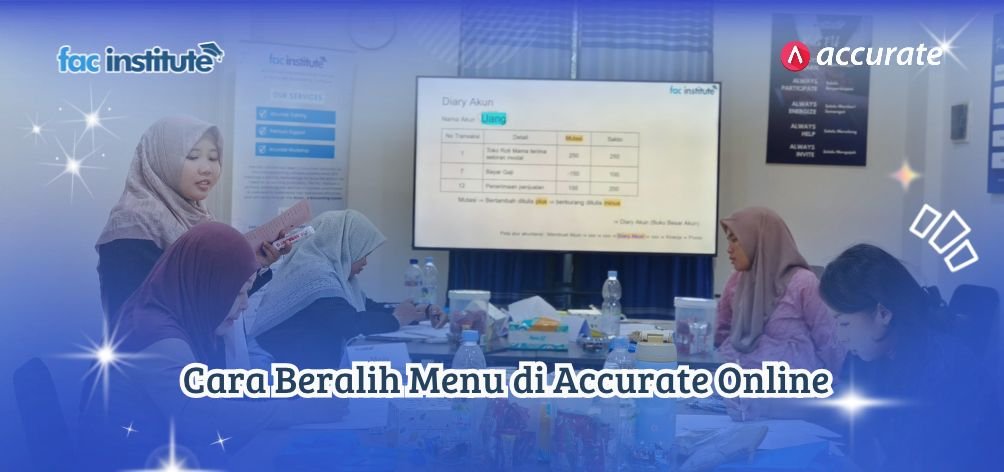 Cara Beralih Menu di Accurate Online